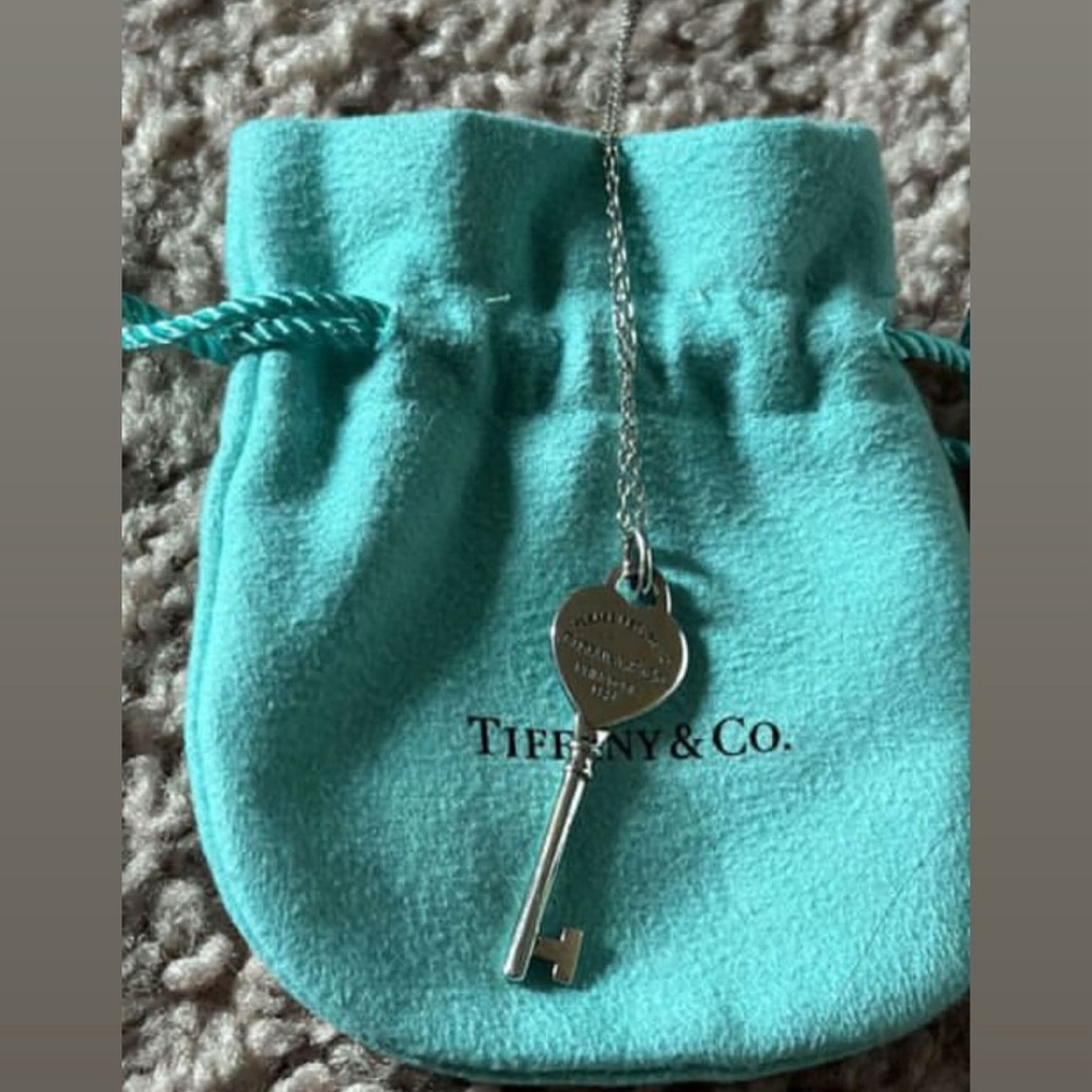 Authentic T&Co. Heart Key Necklace